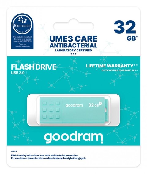 Pendrive GOODRAM UME3 Care 32GB USB 3.0 antybakteryjny bezpieczny
