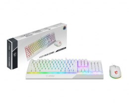 MSI Vigor GK30 Combo biały gamingowy zestaw klawiatura mysz RGB