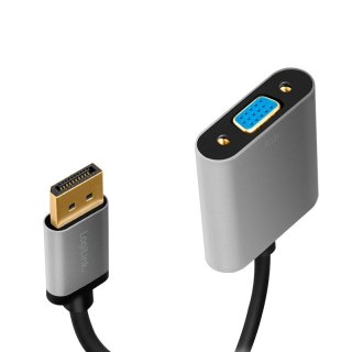 Adapter DP do VGA 1080p 60Hz aluminiowy 0.15m kompaktowy