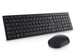 Zestaw Dell KM5221W Bezprzewodowa klawiatura i mysz ergonomiczny dla biura
