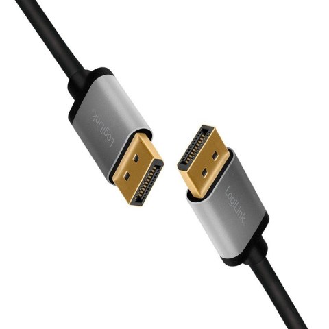 Kabel DisplayPort 4K/60Hz 5m męski aluminiowy LogiLink