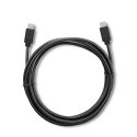 Kabel USB 3.1 typ C męski 1.4m czarny szybki transfer danych