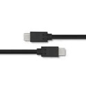Kabel USB 3.1 typ C męski 1.4m czarny szybki transfer danych