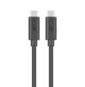 Kabel USB C-USB C 1m 100W 5Gbps czarny szybkie ładowanie USB 3.1