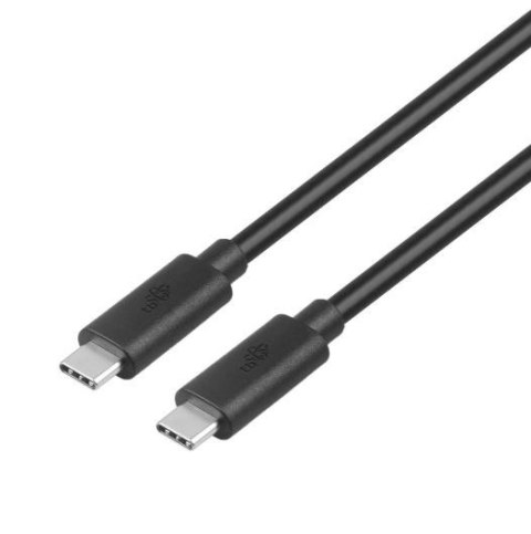 Kabel USB C-USB C 1m 100W 5Gbps czarny szybkie ładowanie USB 3.1