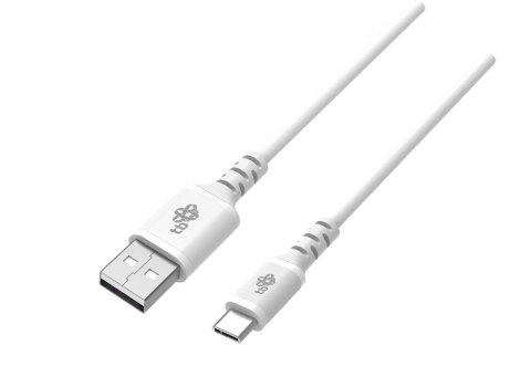 Kabel USB USB C 2m silikonowy biały Quick Charge szybkie ładowanie