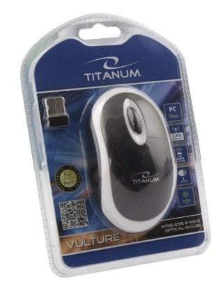 Mysz bezprzewodowa Esperanza Titanum 2.4GHz optyczna ergonomiczna czarna