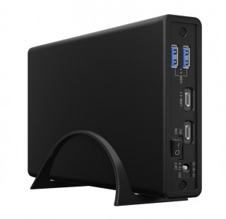 Obudowa IcyBox IB-382H-C31 USB-C z HUB 2,5/3,5 HDD profesjonalna