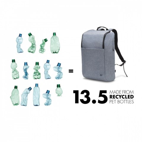 Plecak DICOTA Eco Motion 13-15.6 cali denim ekologiczny z wodoodpornym materiałem