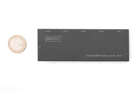Rozdzielacz HDMI Digitus Ultra Slim 1x4 4K 60Hz HDR 18 Gbps