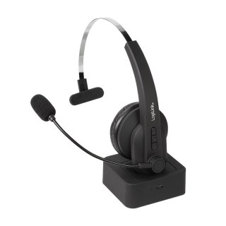 Słuchawka Bluetooth LogiLink z mikrofonem stacja ładowania do 18h rozmów