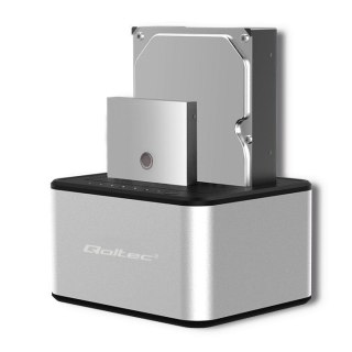 Stacja dokująca Qoltec 2xHDD SSD USB 3.0 z funkcją klonowania