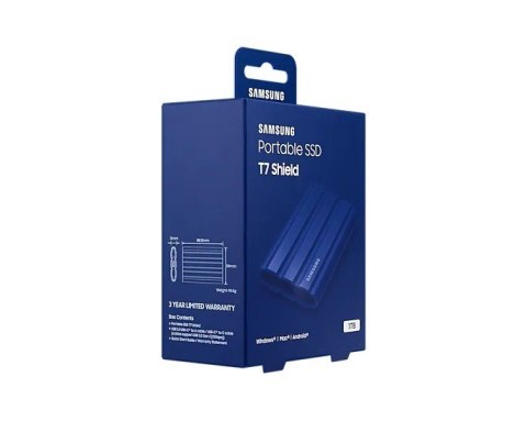 Dysk SSD Samsung T7 Shield 1TB przenośny niebieski szybki