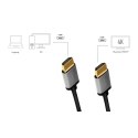 Kabel HDMI LogiLink 4K/60Hz 1m aluminiowy czarny premium