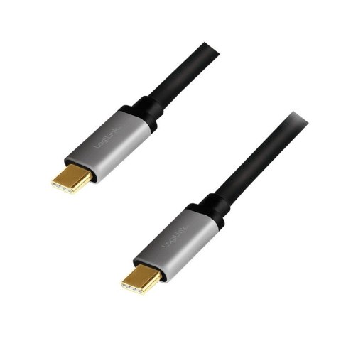 Kabel USB-C M/M 4K/60 Hz PD aluminiowy 1m do zasilania i wideo