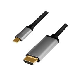 Kabel LogiLink USB-C do HDMI 4K 60Hz aluminiowy 1.8m
