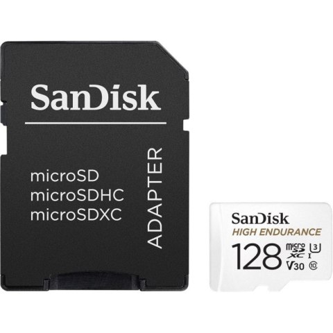 Karta microSD SanDisk High Endurance 128GB Full HD monitoringu