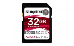 Karta pamięci SD Kingston 32GB Canvas React Plus 300/260 UHS-II U3 wydajna
