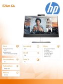 Monitor HP E24m G4 USB-C FHD z kamerą do konferencji 24 cale