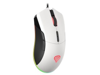 Mysz Genesis Krypton 290 RGB 6400 DPI programowalna gamingowa w białym kolorze