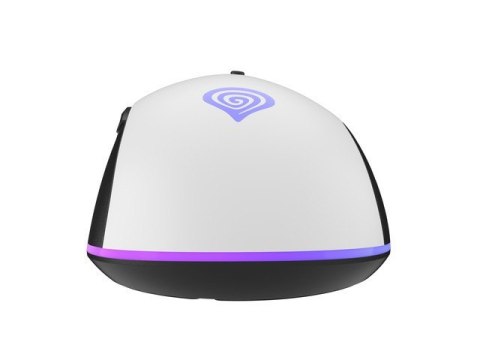 Mysz Genesis Krypton 290 RGB 6400 DPI programowalna gamingowa w białym kolorze