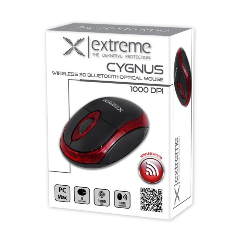 Mysz Bluetooth Esperanza Cygnus 3D czerwona ergonomiczna bezprzewodowa