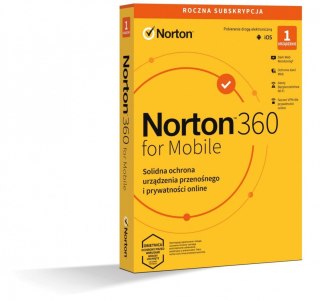 Norton 360 Mobile PL 1 użytkownik 1 rok z ochroną antywirusową