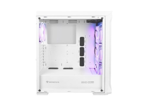 Obudowa Genesis Irid 505 V2 ARGB midi tower biała z oknem USB 3.0