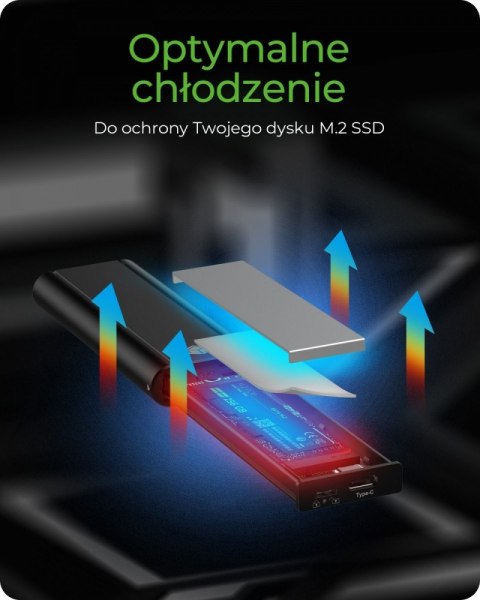 Obudowa IcyBox IB-1807MT-C31 M.2 NVMe USB 3.2 Type-C aluminium