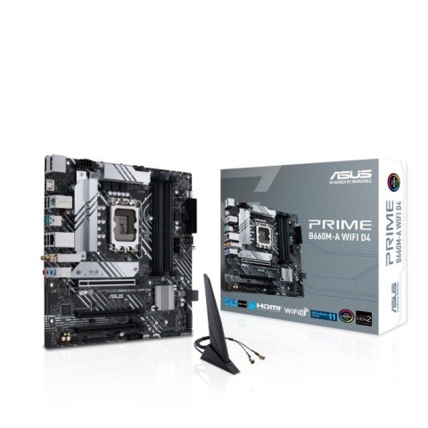 Płyta główna ASUS PRIME B660M-A WIFI D4 mATX z PCIe 4.0 i 4x DDR4