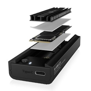 Stacja dokująca IcyBox IB-180MC-C31 M.2 NVMe SATA USB 3.2 Aluminium
