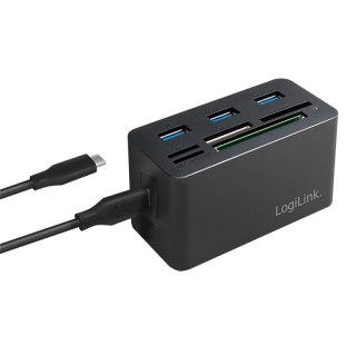 Stacja dokująca LogiLink USB 3.2 8-portowa kompaktowa czarna