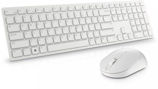 Zestaw bezprzewodowy Dell KM5221W klawiatura i mysz biały produkt multimedialny
