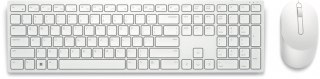 Zestaw bezprzewodowy Dell KM5221W klawiatura i mysz biały produkt multimedialny