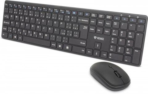 Zestaw bezprzewodowy klawiatura mysz YENKEE YKM 2008CS elegancki