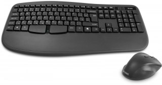 Zestaw bezprzewodowy klawiatura mysz YENKEE YKM 2009CS ergonomiczny