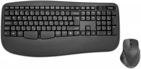 Zestaw bezprzewodowy klawiatura mysz YENKEE YKM 2009CS ergonomiczny