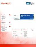 Dysk SSD Western Digital Blue SA510 500GB M.2 2280 szybki wewnętrzny