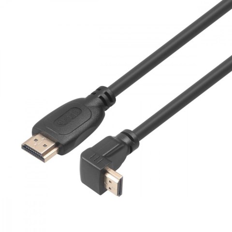 Kabel HDMI 2.0 pozłacany 1.8 m kątowy wysoka jakość 4K 60Hz