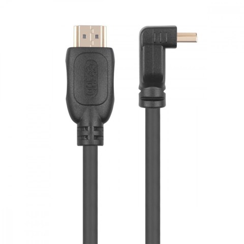 Kabel HDMI 2.0 pozłacany 1.8 m kątowy wysoka jakość 4K 60Hz