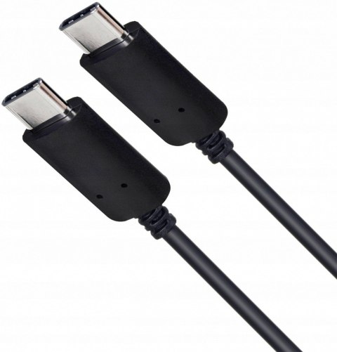 Kabel USB C 1m silikonowy czarny 60W szybkie ładowanie