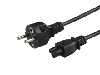 Kabel zasilający Savio koniczynka 3x0.75mm2 1,8m uniwersalny