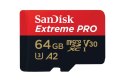 Karta SanDisk Extreme Pro microSDXC 64GB 200 90 MB/s A2 V30 szybka