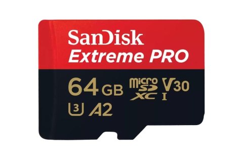 Karta SanDisk Extreme Pro microSDXC 64GB 200 90 MB/s A2 V30 szybka
