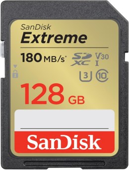 Karta pamięci SanDisk Extreme SDXC 128GB 180MB/s V30 wodoodporna