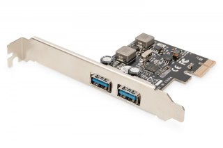 Kontroler USB 3.0 PCIe Digitus 2x USB 3.0 niskoprofilowy chipset UPD720202