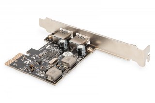 Kontroler USB 3.0 PCIe Digitus 2x USB 3.0 niskoprofilowy chipset UPD720202