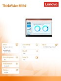 Monitor Lenovo ThinkVision M14d 14 FHD mobilny ultraprzenośny