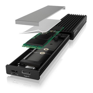 Obudowa IcyBox IB-1817MCT-C31 NVMe SATA M.2 2230 2242 2260 2280 beznarzędziowa