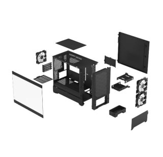 Obudowa Fractal Design Pop Mini Air RGB czarna z hartowanym szkłem
